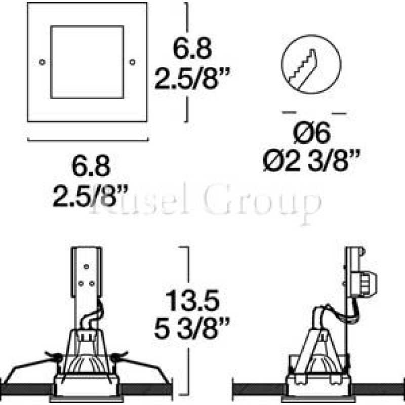 Встраиваемый светильник Leucos SD 101 MICRO INCASSO (ITRE)