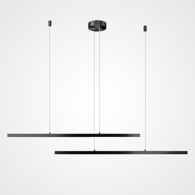 Подвесной светильник HELKEN DUO L115+155 Black by ImperiumLoft
