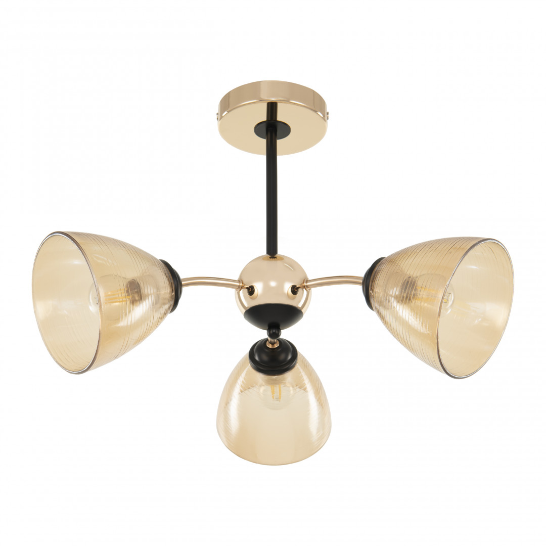 Люстра с плафонами 329007/3 GD.BK Arte Milano