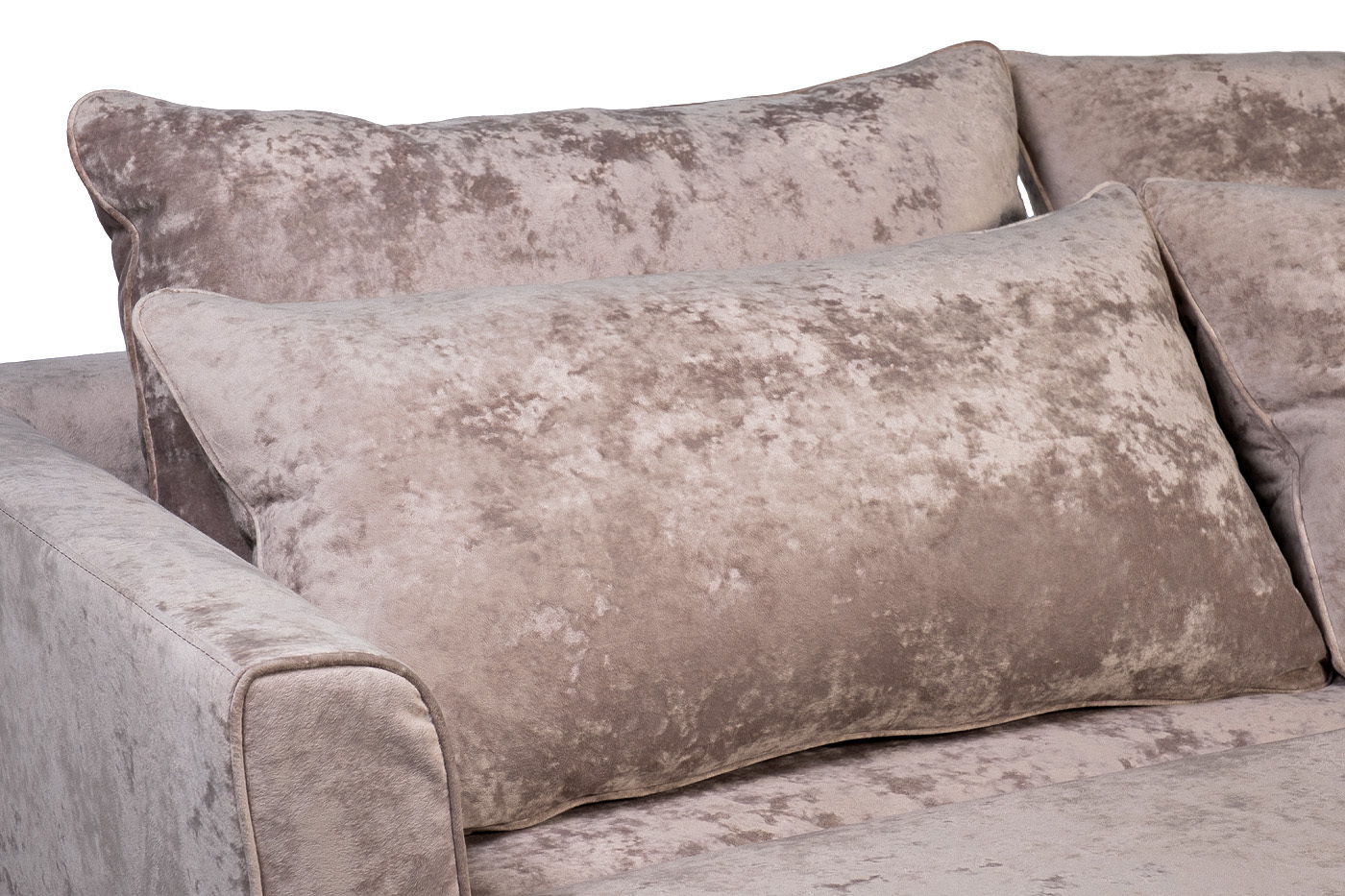 Диван Marco трехместный раскладной серо-бежевый Garda Decor MARCO 2K-СЕРО-БЕЖЕВЫЙ-Cru03+Cru03