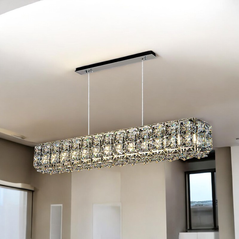 Реечный, рядный светильник TAKI LONG L120 Silver by ImperiumLoft