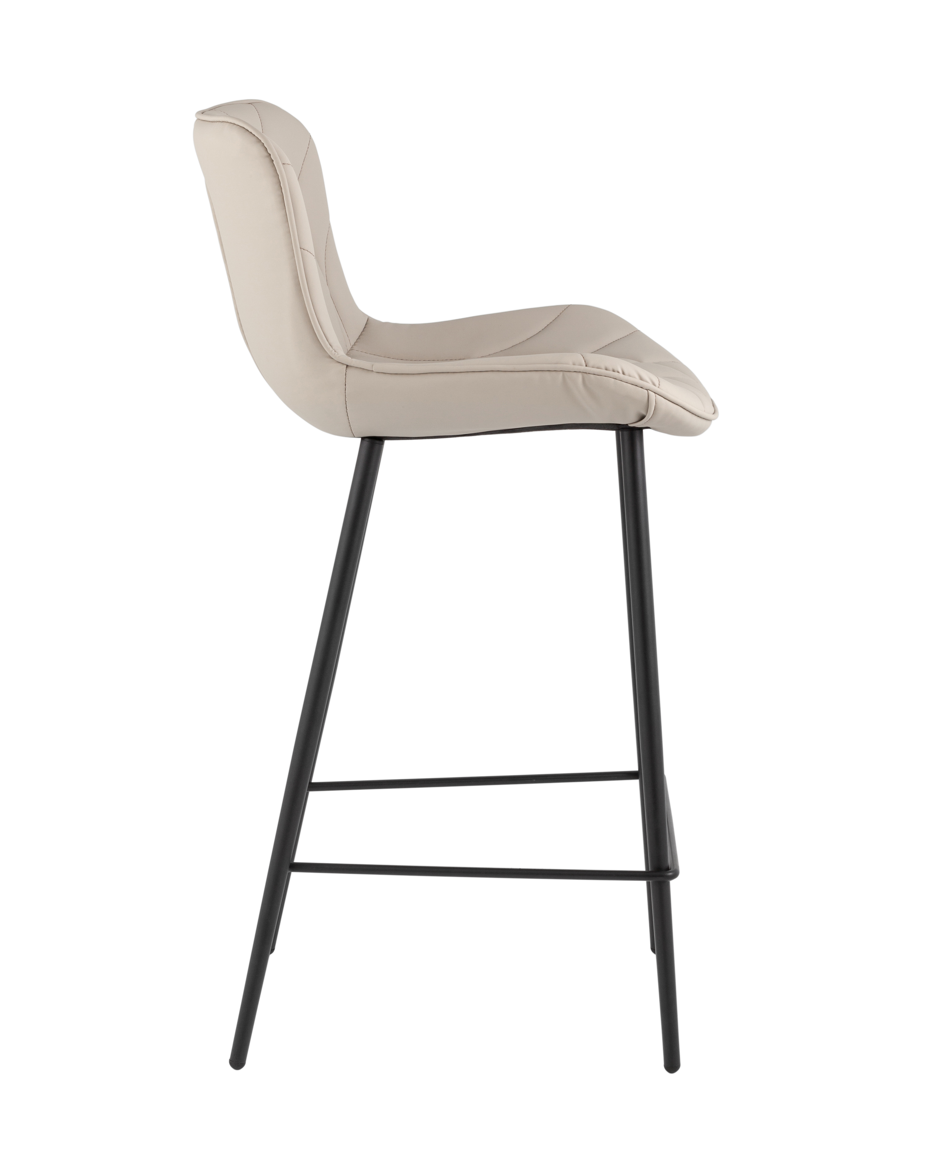 Стул барный Vault экокожа серый Stool Group