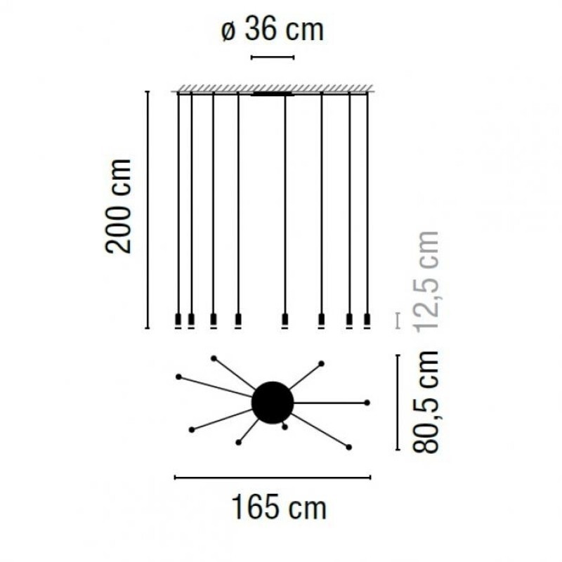 ПОДВЕСНОЙ СВЕТИЛЬНИК VIBIA Wireflow Free-Form 0368