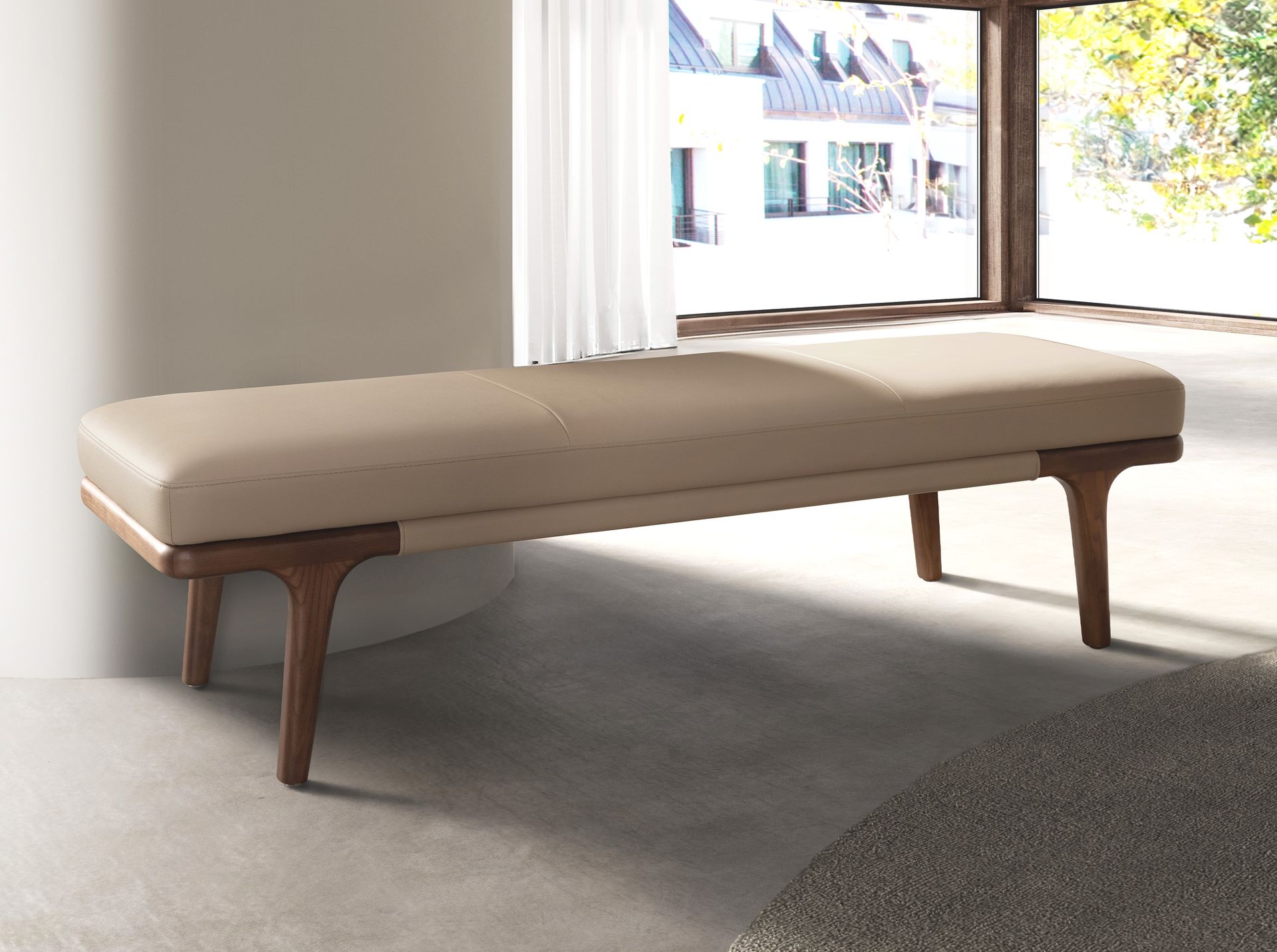 Банкетка 5179 из экокожи цвета норки Angel Cerda