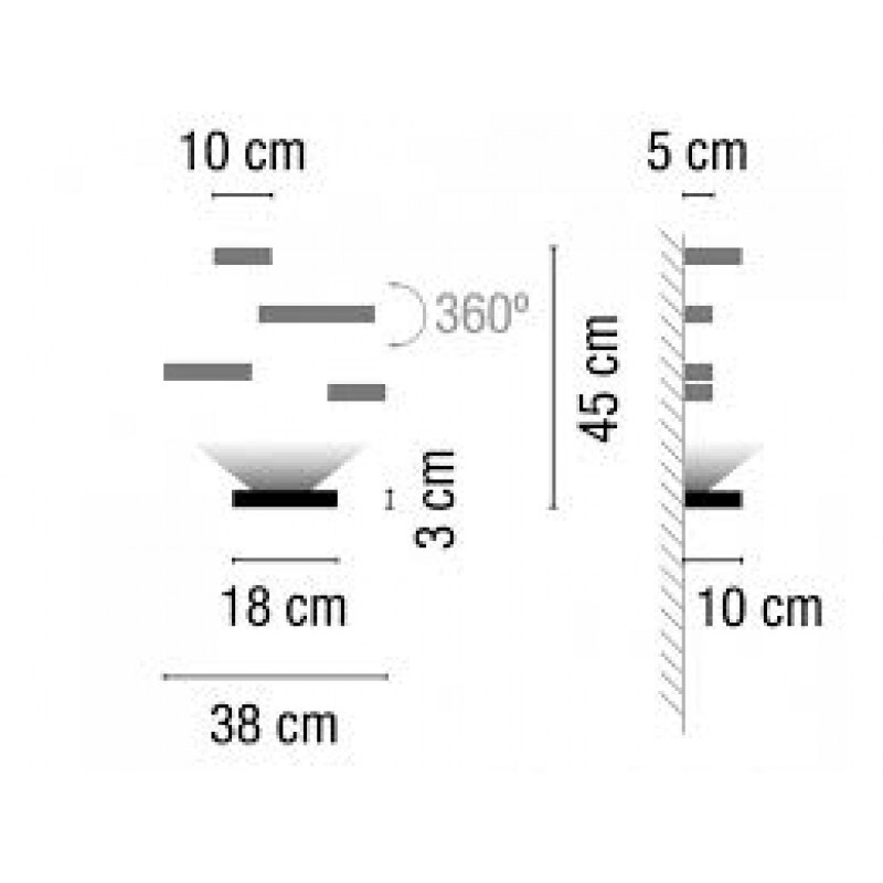 НАСТЕННЫЙ СВЕТИЛЬНИК VIBIA Set 7753