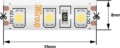 Лента светодиодная SWG SWG3120-12-9.6-R-65