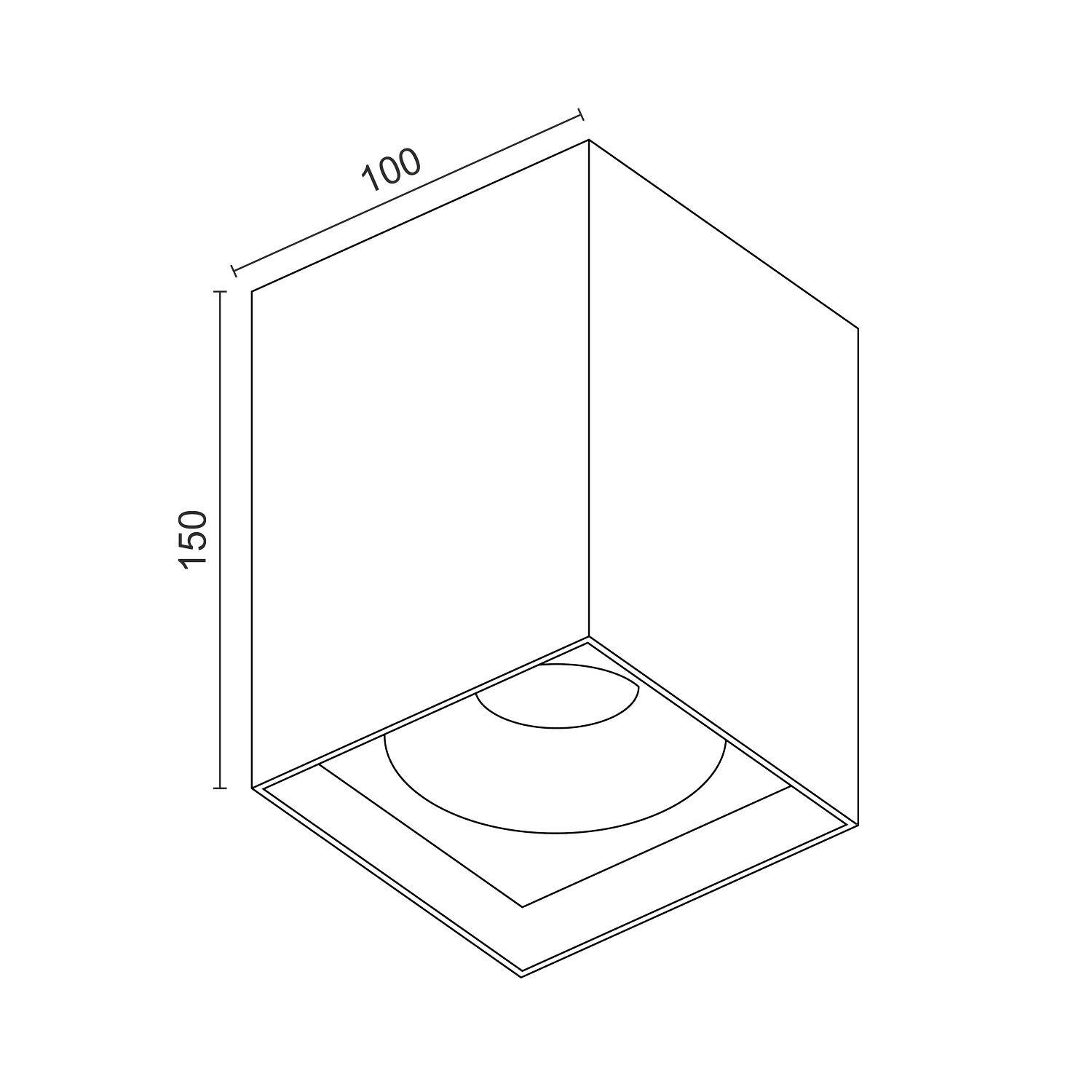 Накладной светильник под сменную лампу Ledron MJ1021GW White