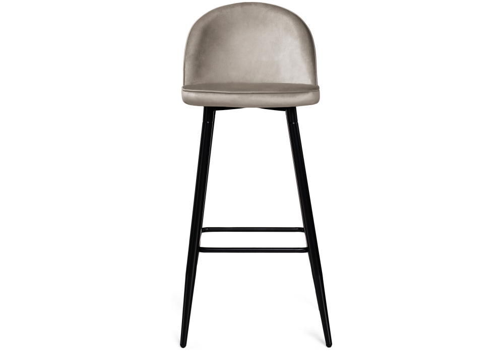 Барный стул Woodville Dodo 1 light grey with edging / black 15124