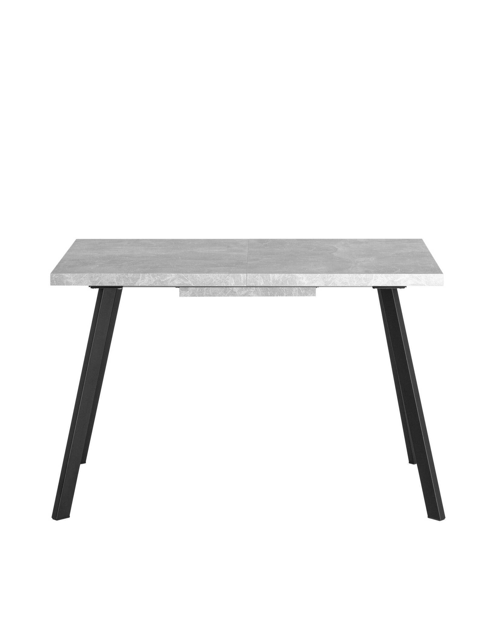 Стол Plain 116-158*74 бетон/черный Stool Group