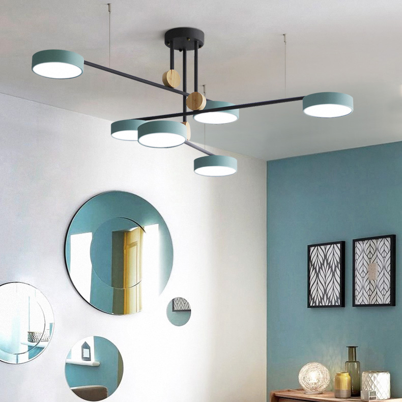 Люстра на штанге TECHNUM COLOR LED Grey by ImperiumLoft