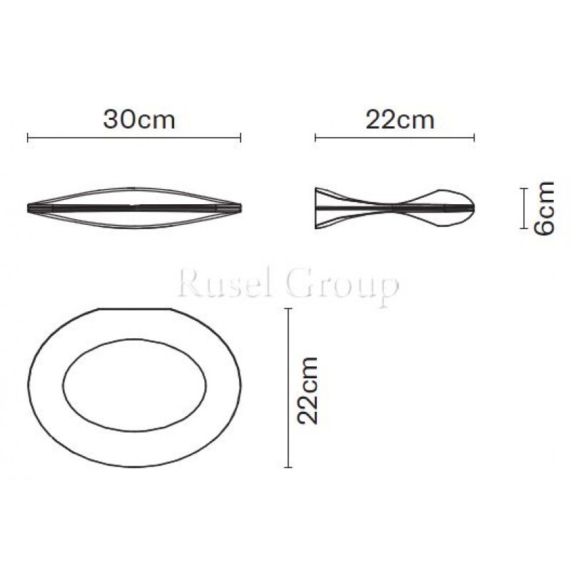 Настенно-потолочный светильник Fabbian Enck F17 G01 12