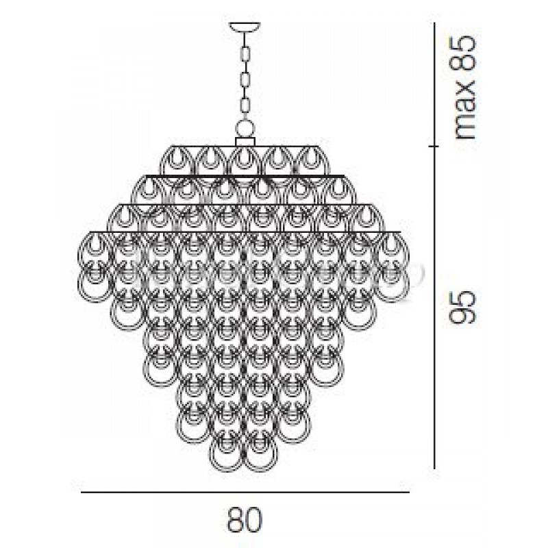 Подвесной светильник Vistosi GIOGALI SP 80A