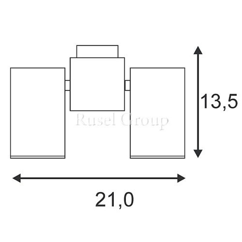 Настенно-потолочный светильник SLV ENOLA_B SPOT 2 151831
