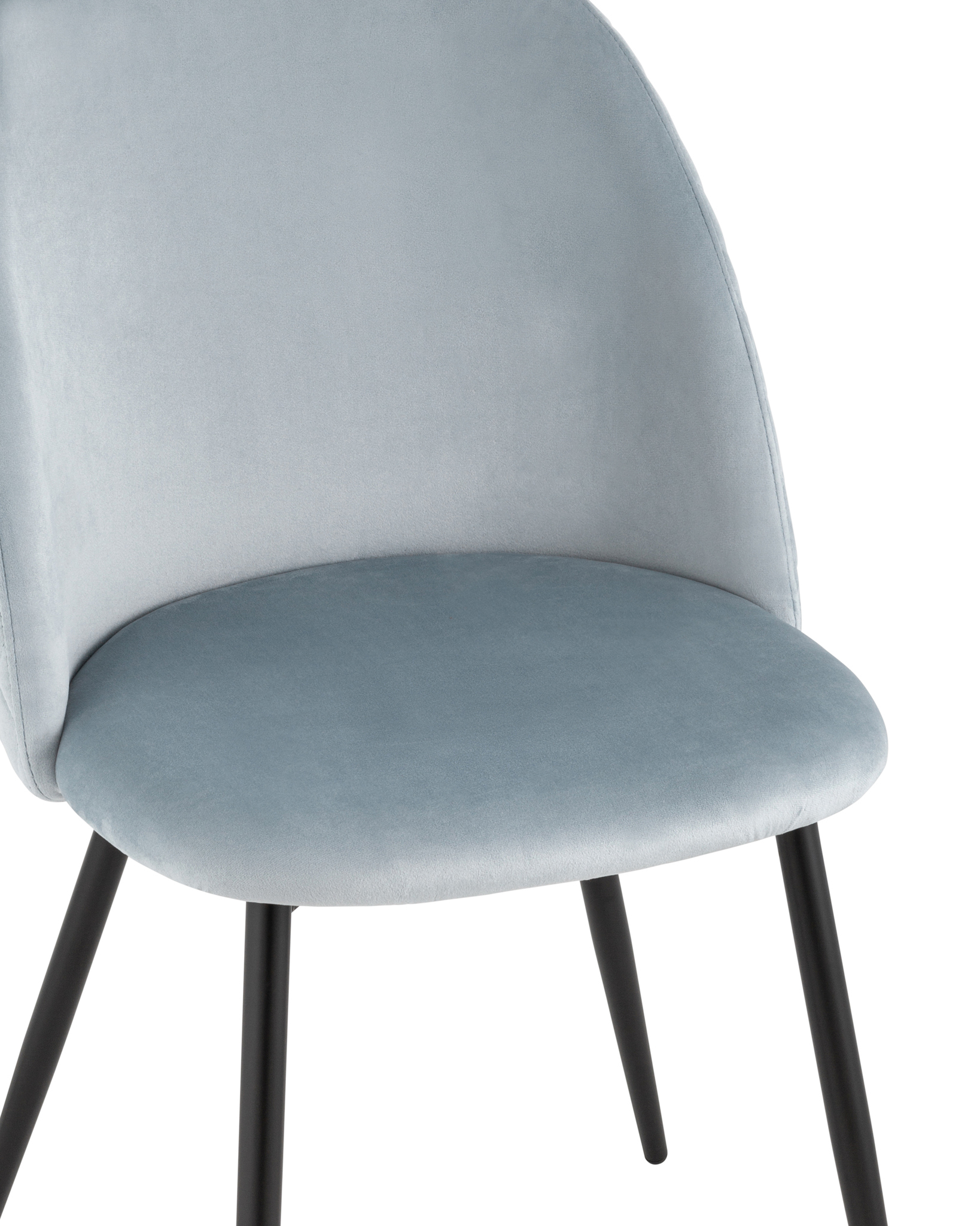 Стул Lilly велюр серо-голубой Stool Group