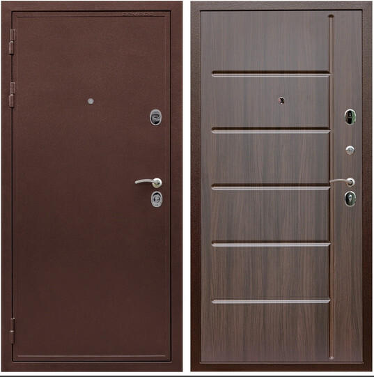 Дверь входная Graf Престиж Антик медь / МДФ 10 мм ФЛ-102 Эковенге