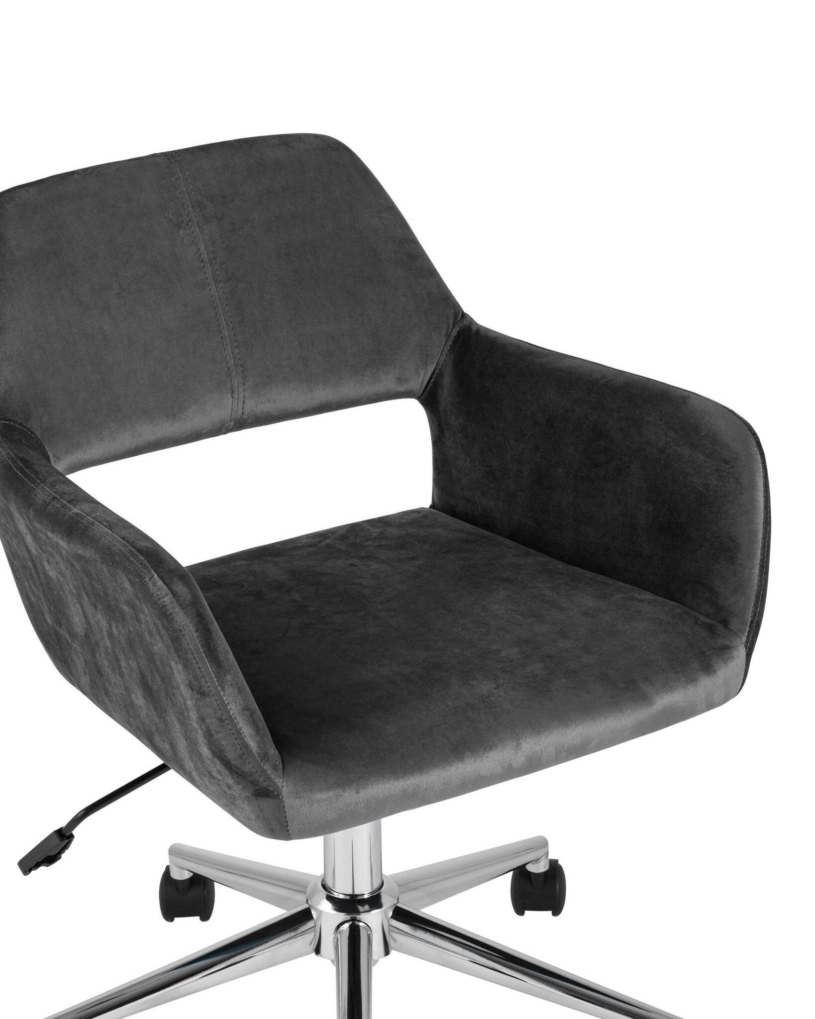 Кресло офисное Ross велюр серый Stool Group