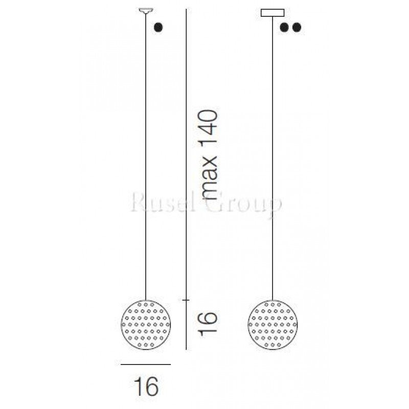 Подвесной светильник Vistosi RINA SP 16