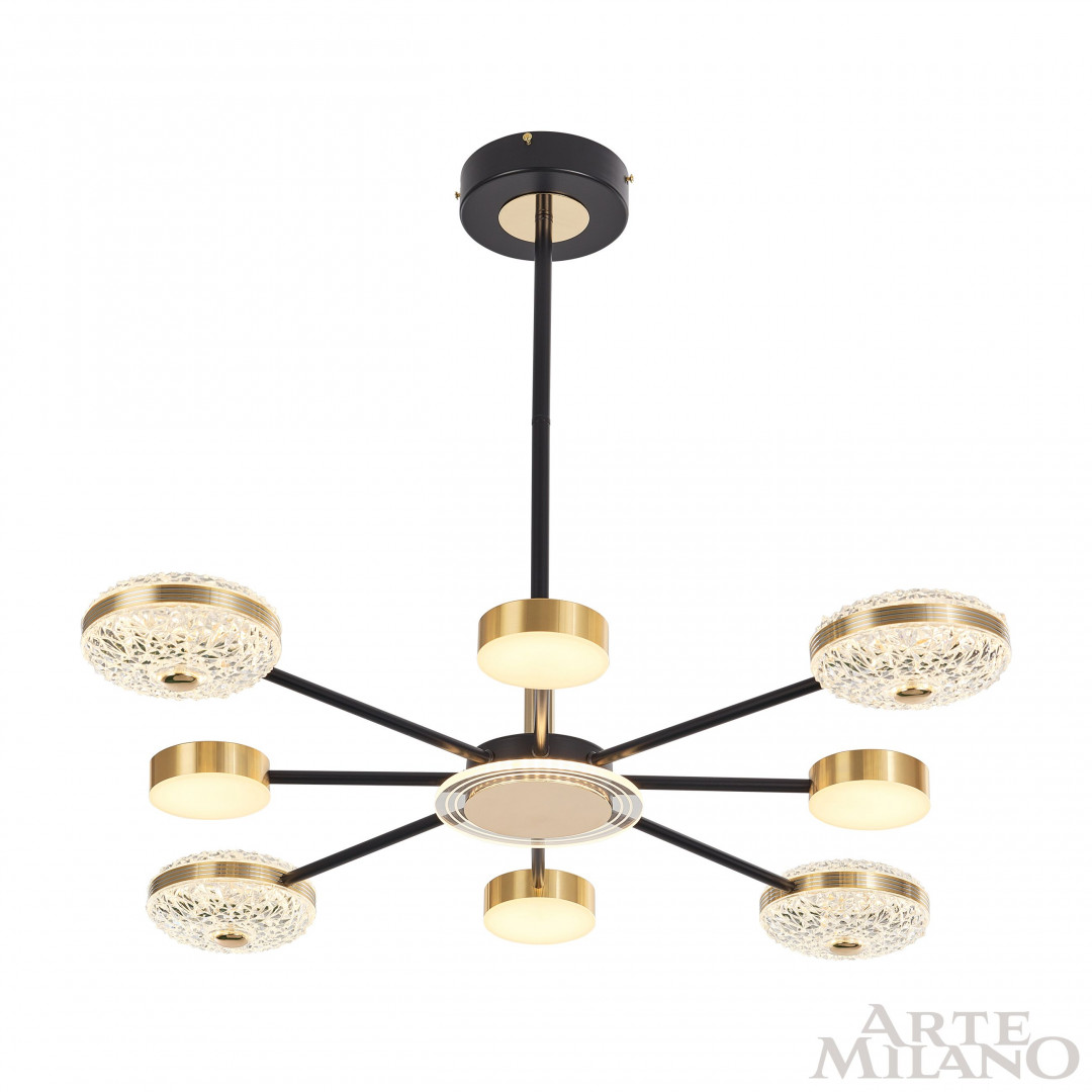 Люстра светодиодная 272069/8 BK/GD Arte Milano
