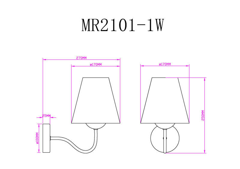 Бра MyFar MR2101-1W
