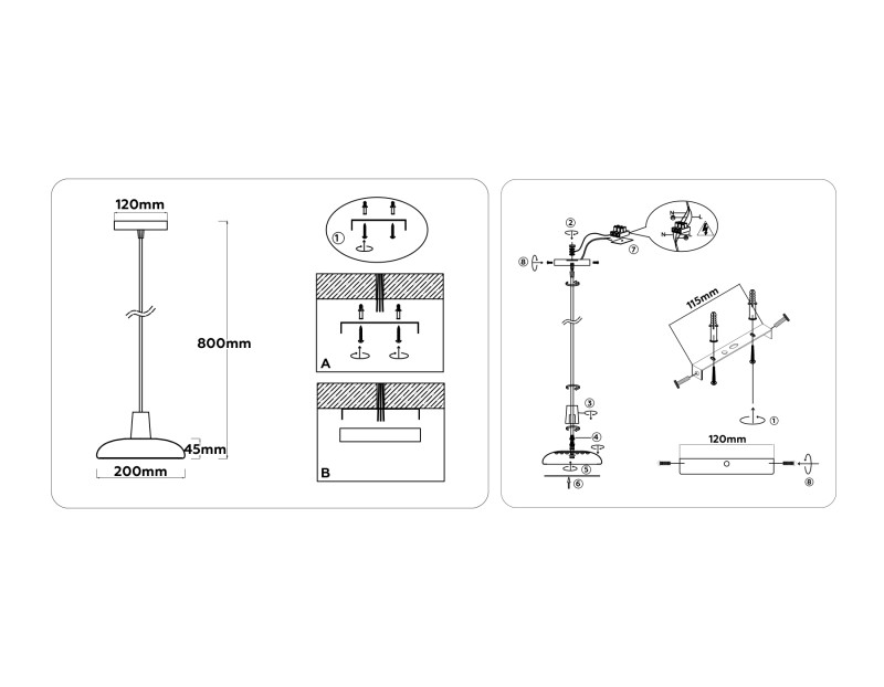 Подвесной светильник Ambrella Light FL4838