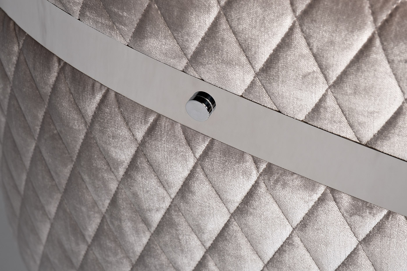 Стул велюровый серый/хром Garda Decor GY-08200