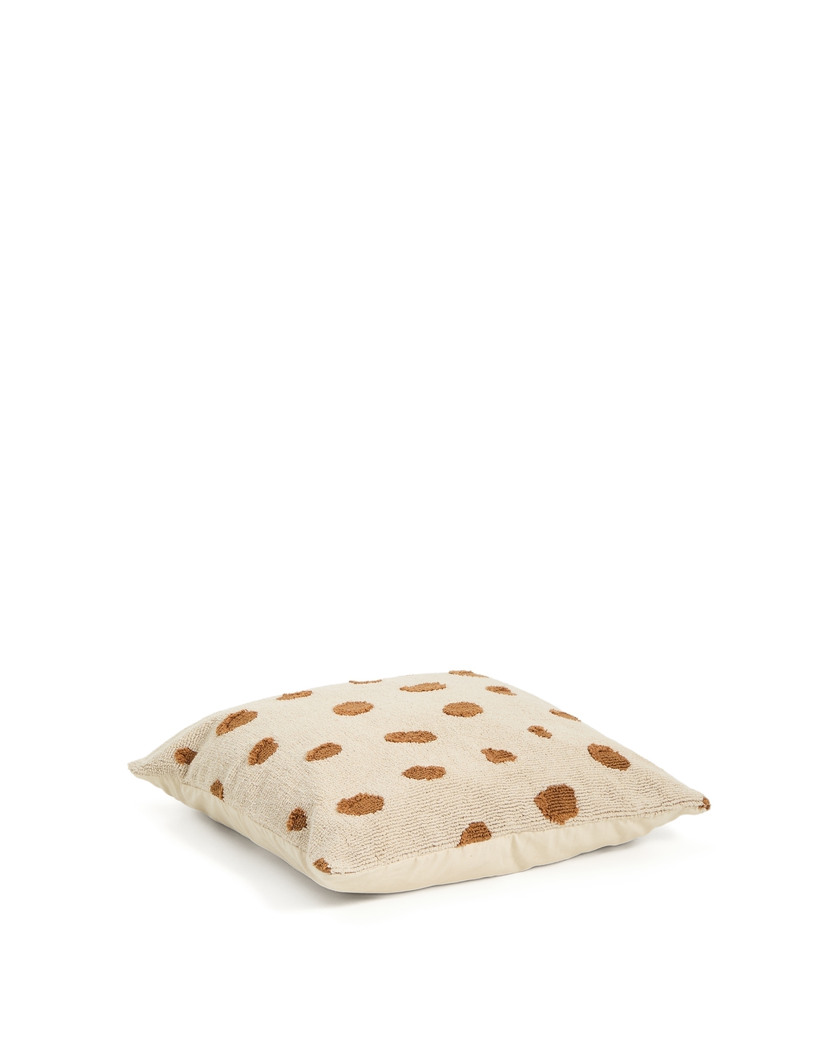 Подушка для пола из бежевого хлопка Tandani с рисунком гепарда 70 x 70 см La Forma (ex Julia Grup)