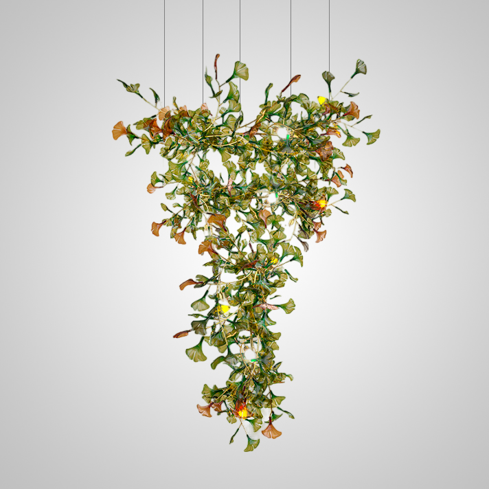 Подвесная люстра ELLING LUX H300 Green by ImperiumLoft