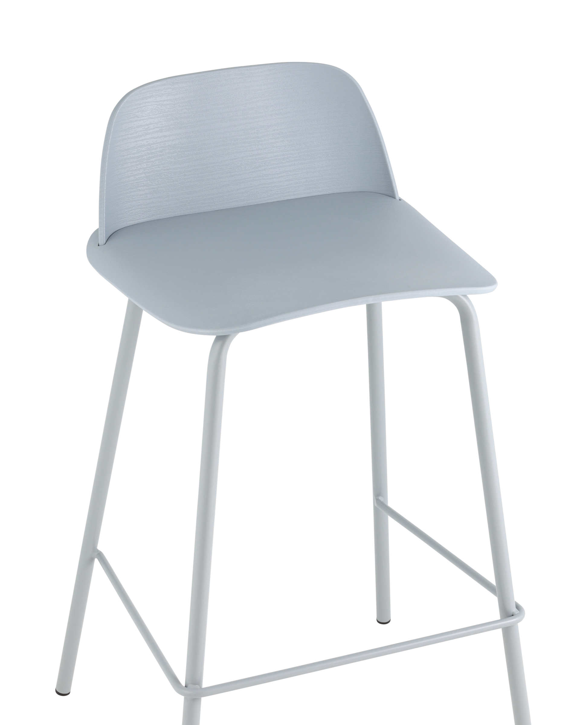 Стул полубарный Mist серо-голубой Stool Group