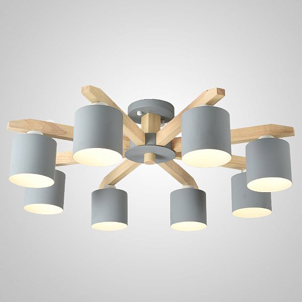 Потолочная люстра CRISS L8 Grey by ImperiumLoft