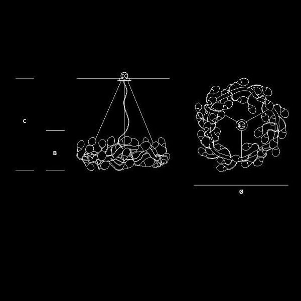 Люстра Serip Lotus CT3402/36
