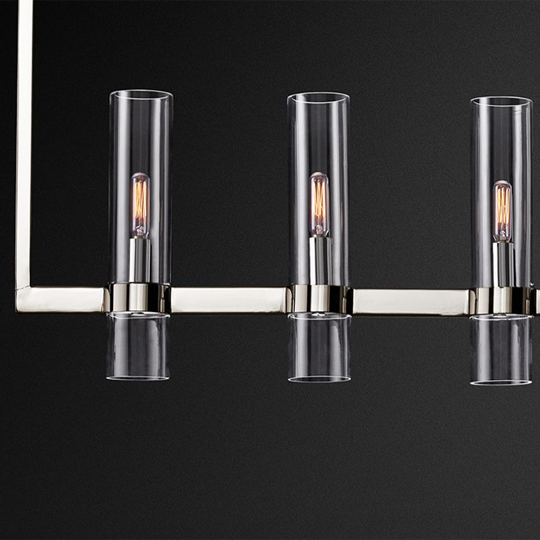 Люстра Restoration Hardware Ravelle Linear 59" Nickel