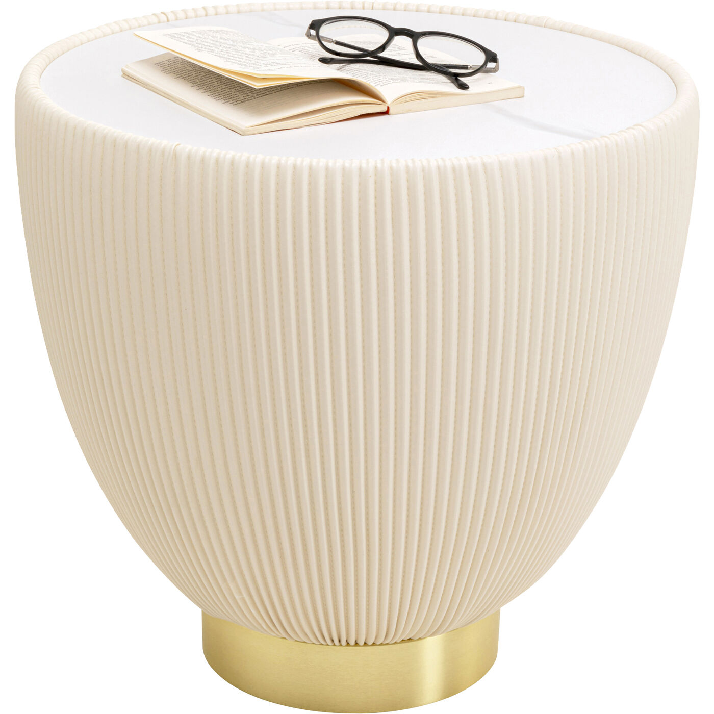 Стол приставной Endless Vegas White Ø47cm KARE 70806