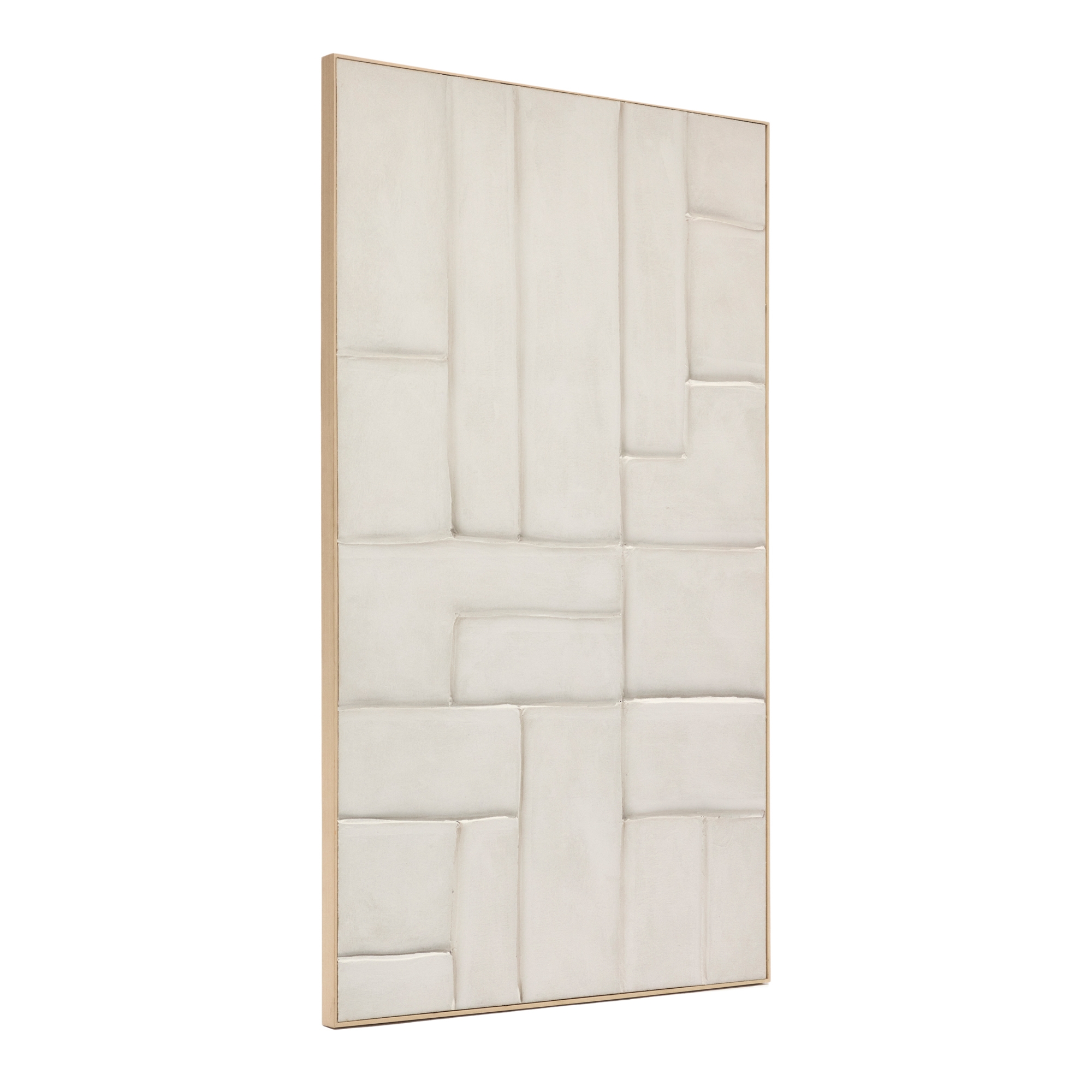 Klis Картина из белого льна с геометрическими фигурами, 120 х 200 La Forma (ex Julia Grup)