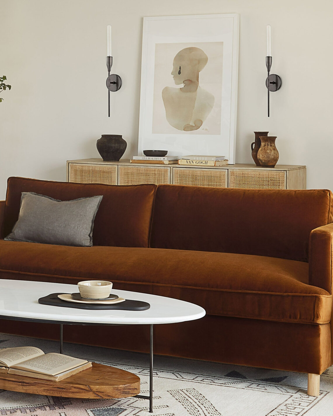 Чёрное бра Талса Louvre Home JJ11089-1WC