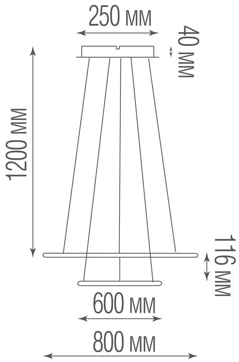 Подвесной светодиодный светильник Donolux S111024/2SQ 105W White In