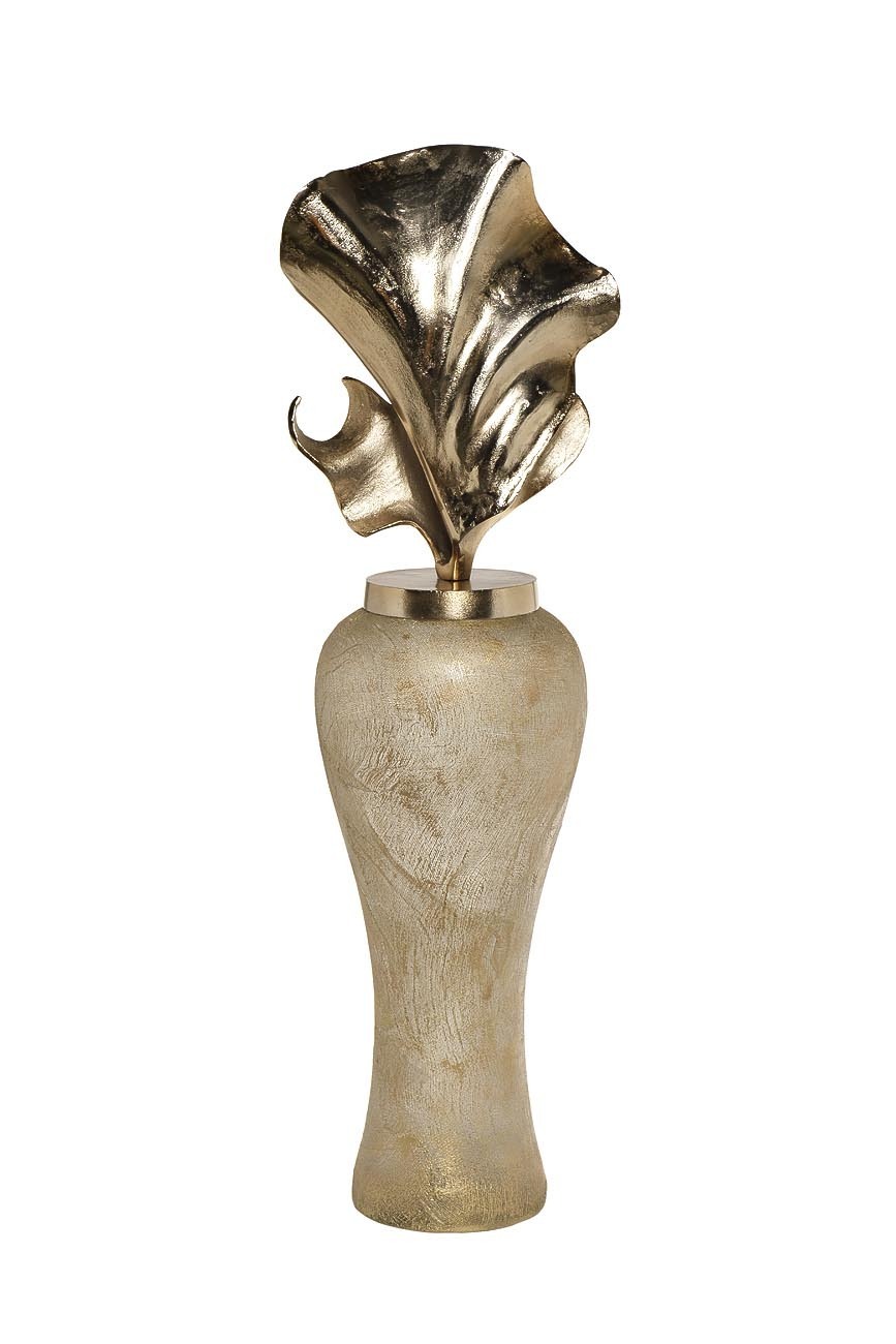 Ваза декоративная золотистая с крышкой Garda Decor 71PN-50737