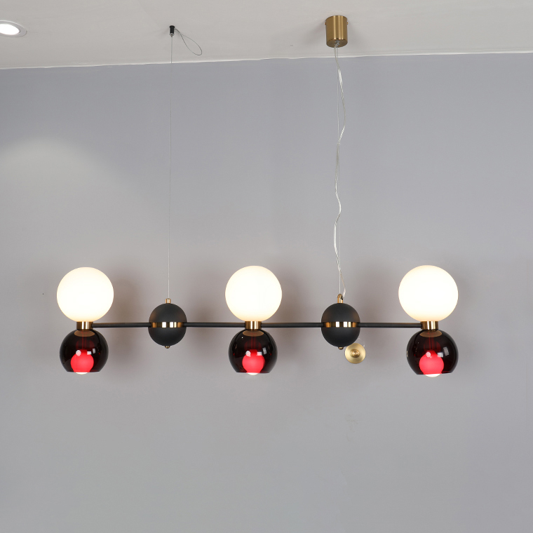 Люстра потолочная LAVINIA 6 (3+3) рейка by ImperiumLoft