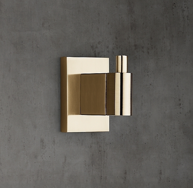 Крючок Restoration Hardware Modern Aged Brass