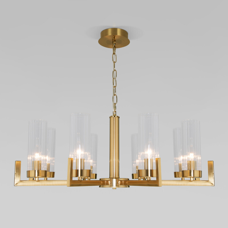 Подвесная люстра Eurosvet 60133/8 латунь