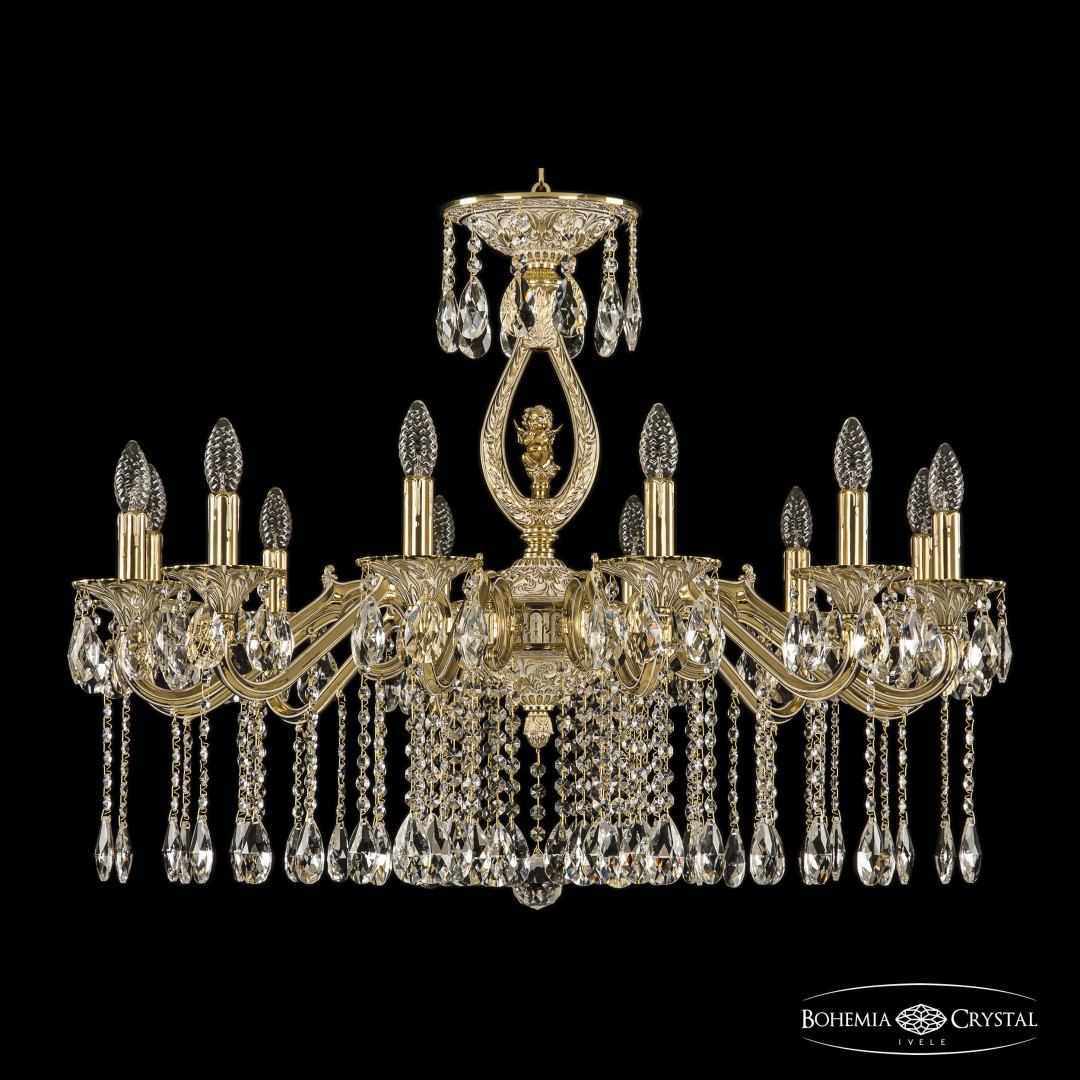 Люстра бронзовая с хрусталём 72402/12/300 A GW FA3B