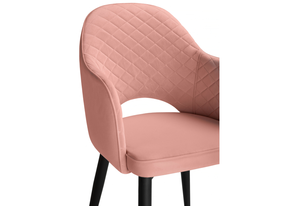 Стул Woodville Vener coral / black 15093