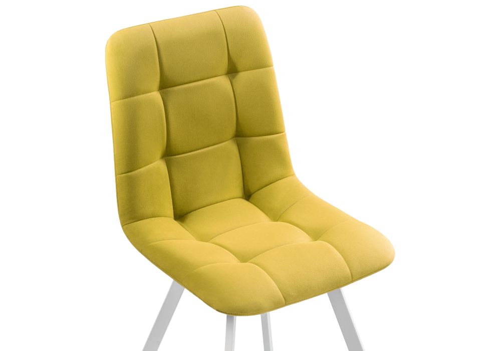 Стул Woodville Чилли белый / горчичный 489711