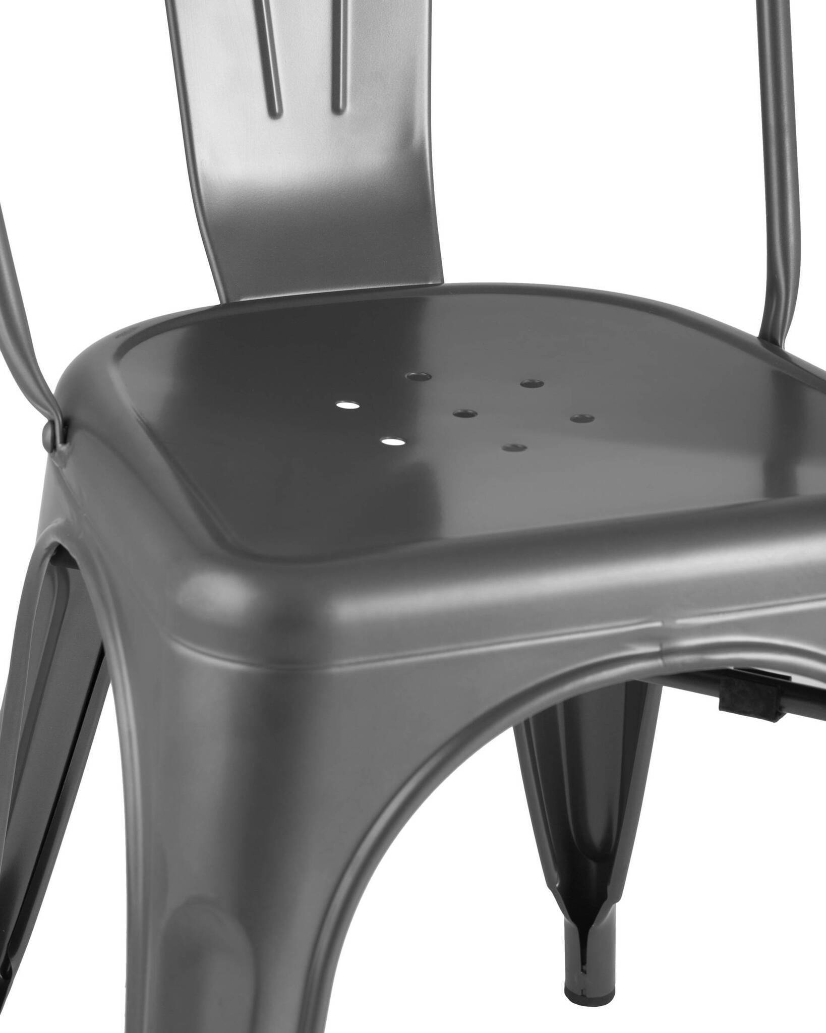 Стул TOLIX серебристый матовый Stool Group