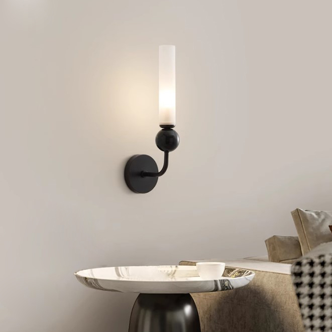 Настенный светильник CYLINDER WALL H36 Black by ImperiumLoft