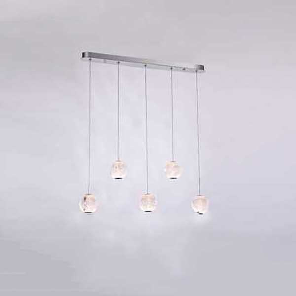 Подвесной светильник STORMS MORE L5 Chrome Планка by ImperiumLoft