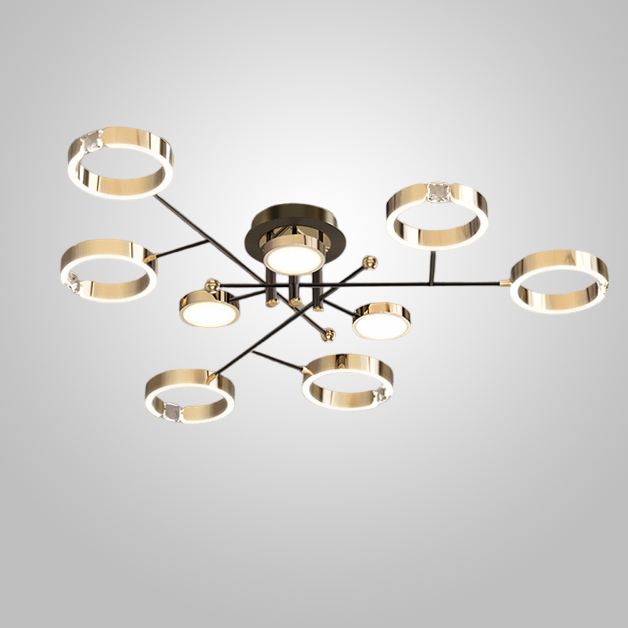 Потолочная люстра SELLIF CH L9 Brass by ImperiumLoft