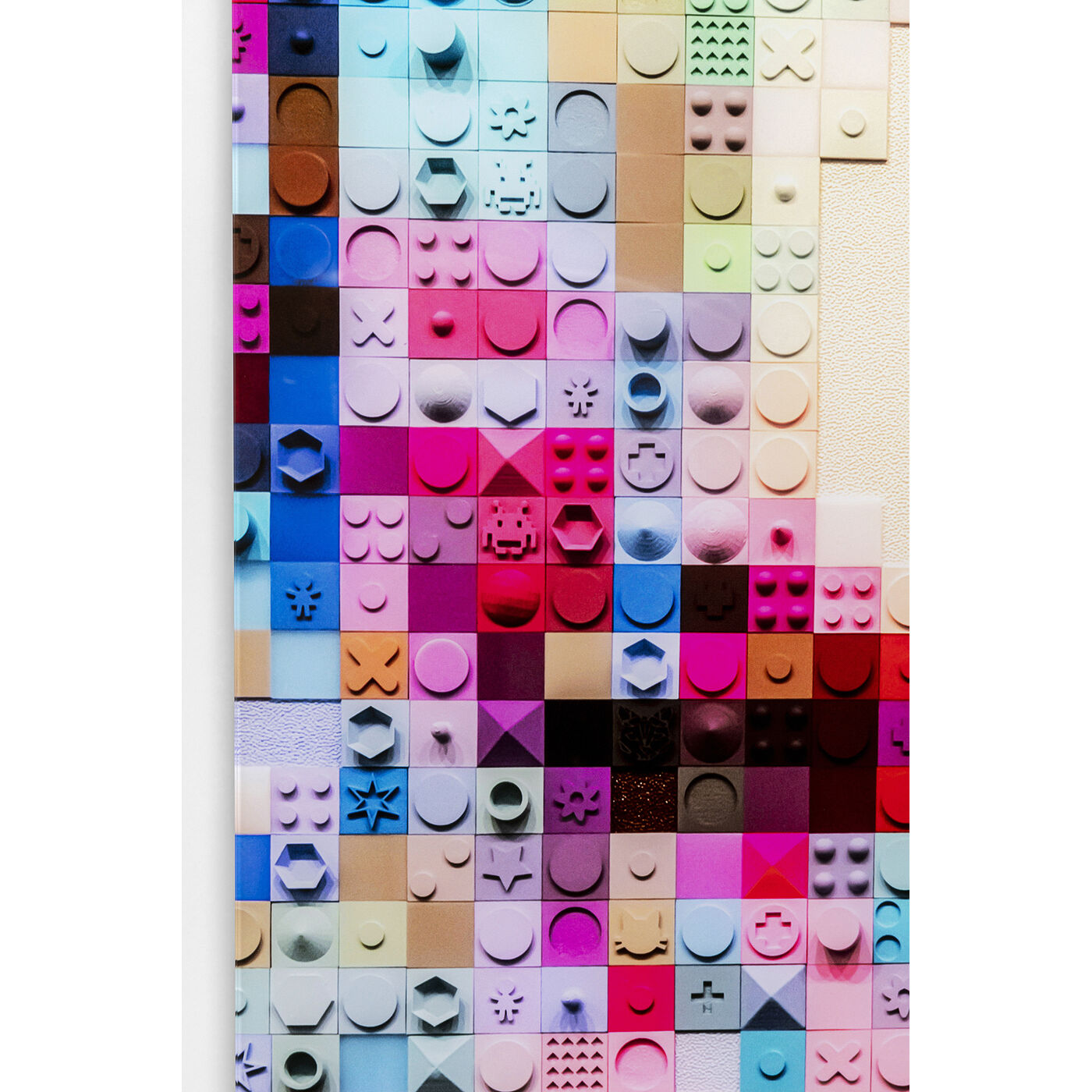 Картина стеклянная Pixel Face 120x80cm KARE 56574