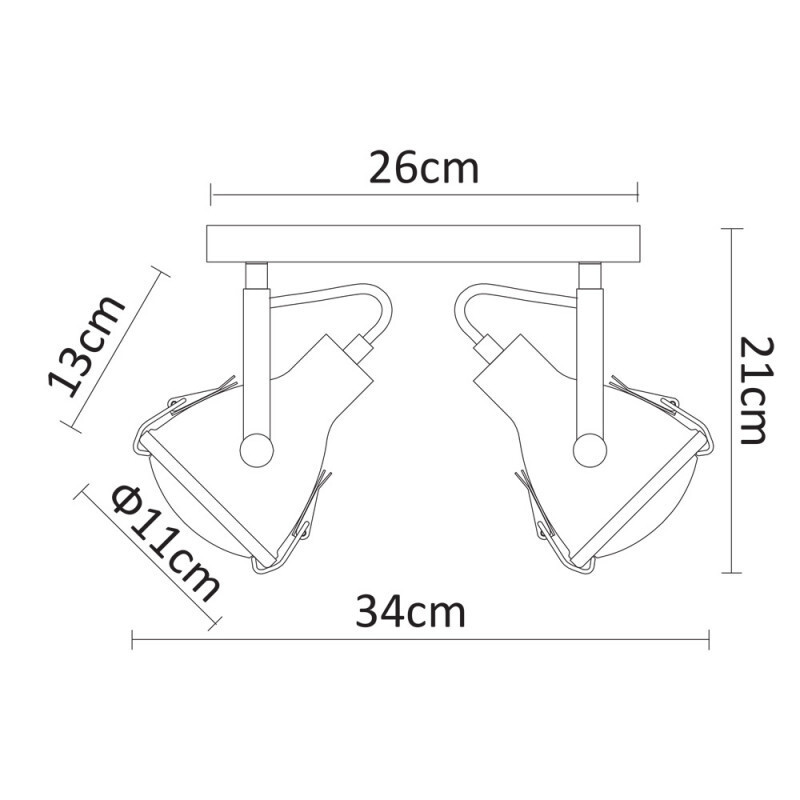 Бра Arte Lamp A9178AP-2GY