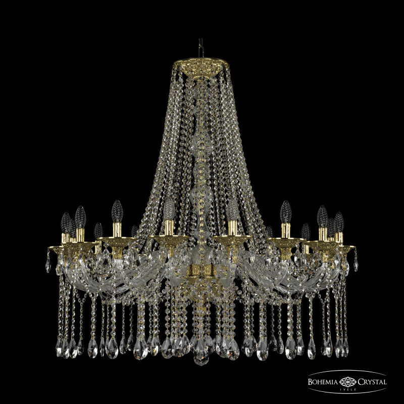 Подвесная люстра Bohemia Ivele Crystal 16113/16/360/H-160 G