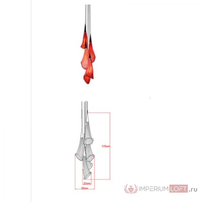 Люстра Aqua Creations Lighting Chilli chandelier 5L by ImperiumLoft